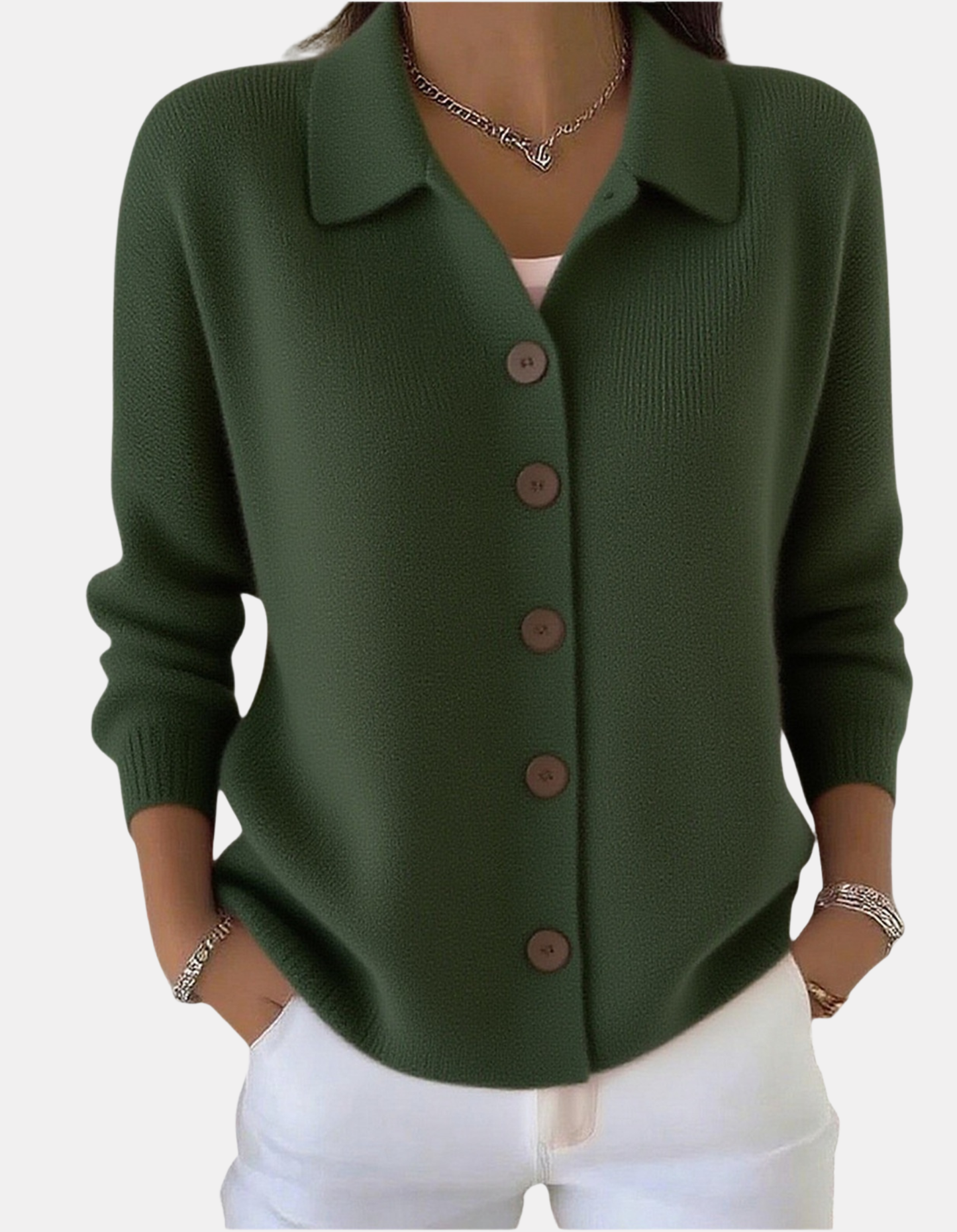 Elodie | Soft Knit Button Blouse