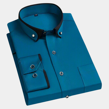 Dante | Contrast-Collar Dress Shirt