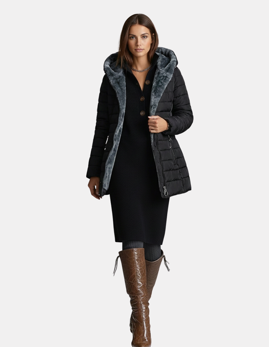 Marilyn | Slim-Fit Fur-Lined Winter Coat