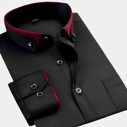 Dante | Contrast-Collar Dress Shirt