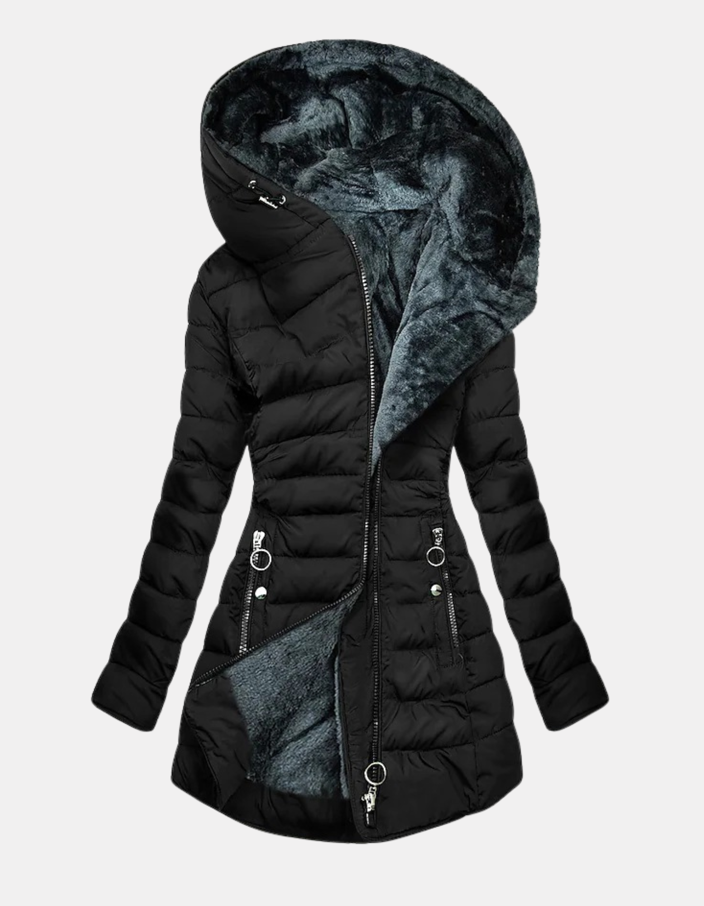 Marilyn | Slim-Fit Fur-Lined Winter Coat