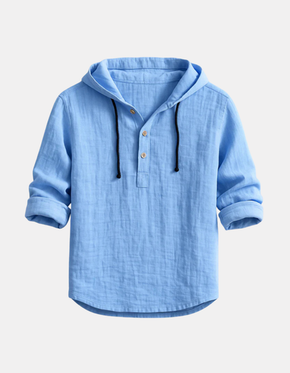 Vincenzo | Premium Henley Hoodie