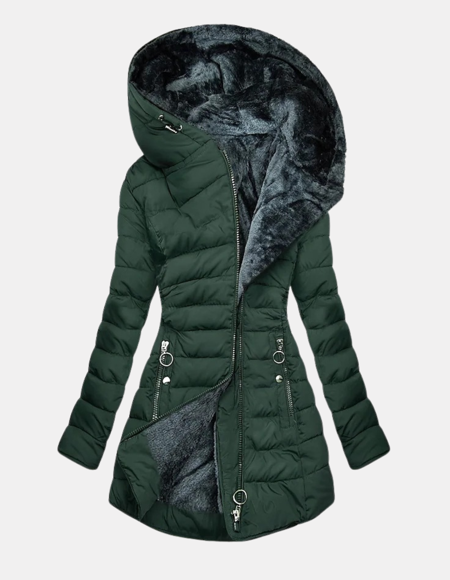 Marilyn | Slim-Fit Fur-Lined Winter Coat
