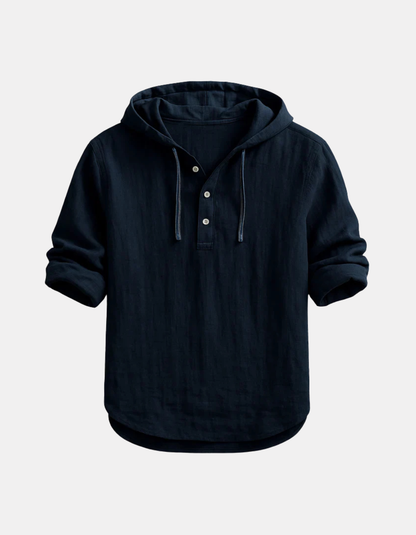 Vincenzo | Premium Henley Hoodie
