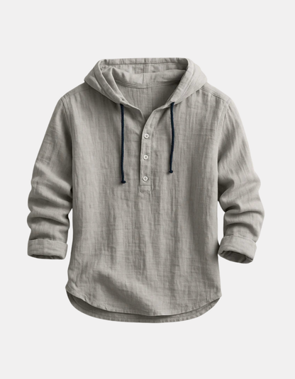 Vincenzo | Premium Henley Hoodie