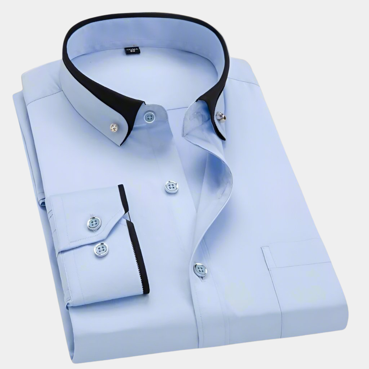 Dante | Contrast-Collar Dress Shirt