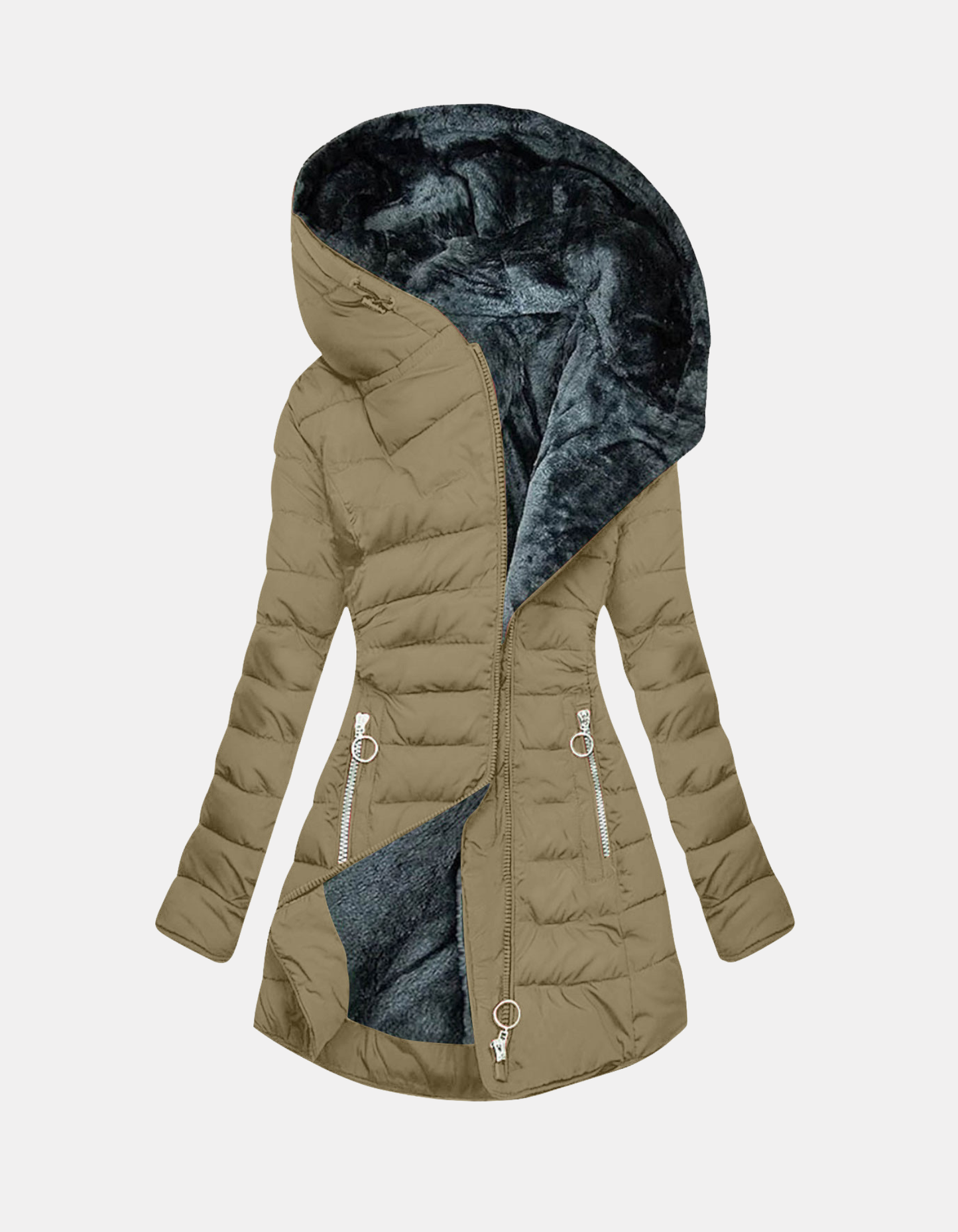 Marilyn | Slim-Fit Fur-Lined Winter Coat