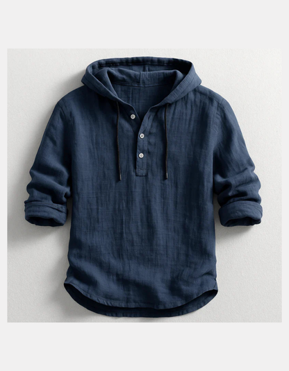 Vincenzo | Premium Henley Hoodie