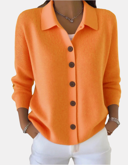 Elodie | Soft Knit Button Blouse