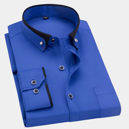 Dante | Contrast-Collar Dress Shirt