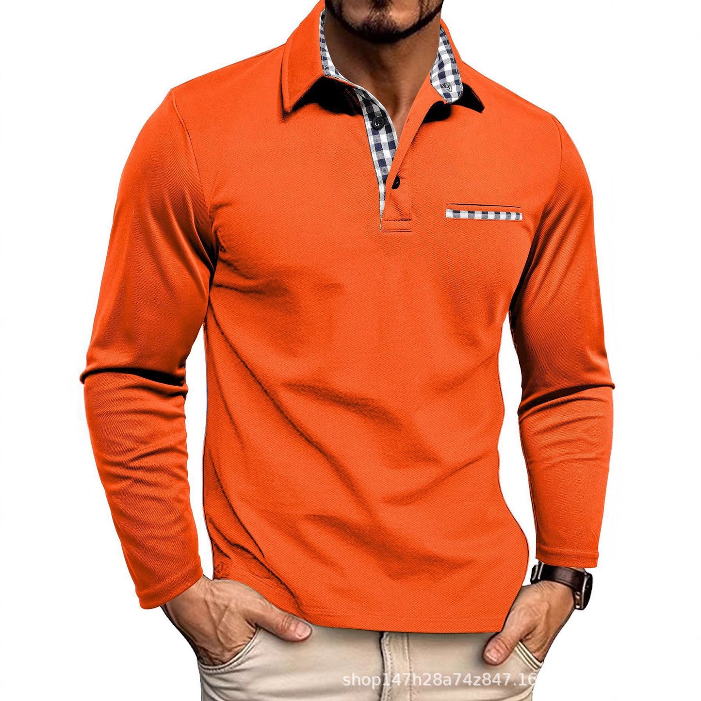 Mason | Modern Long-Sleeve Polo Shirt