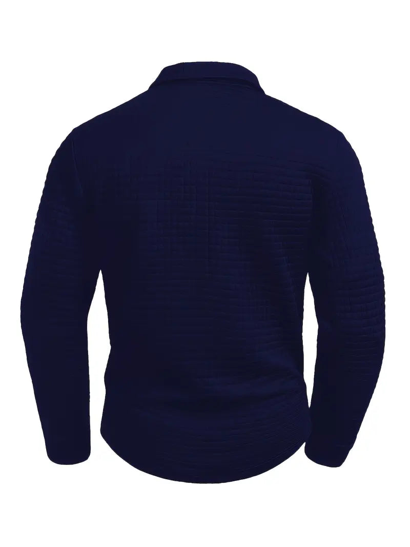 Logan | Textured Long-Sleeve Polo