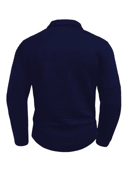 Logan | Textured Long-Sleeve Polo